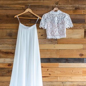 Boho Wedding Dress Separates (Size 0)